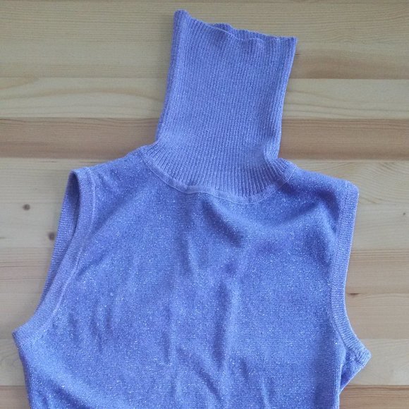 Castro sparkly Purple Tank top size 1 (fit M) - Picture 1 of 4